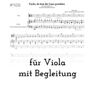 Fuchs, du hast die Gans gestohlen