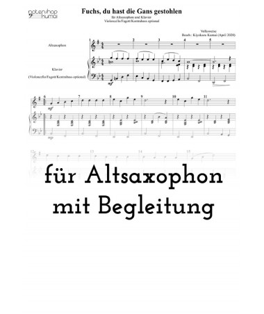 Fuchs, du hast die Gans gestohlen