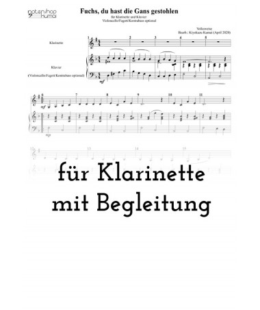 Fuchs, du hast die Gans gestohlen