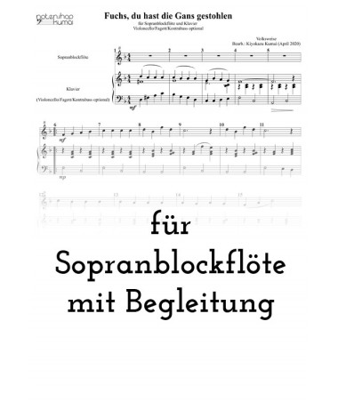 Fuchs, du hast die Gans gestohlen