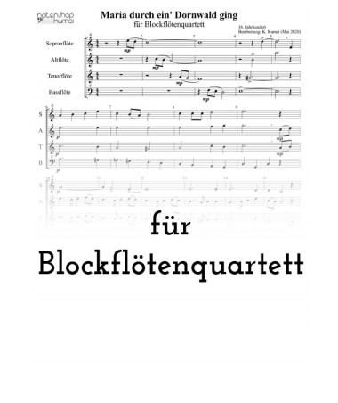 Maria durch ein' Dornwald ging