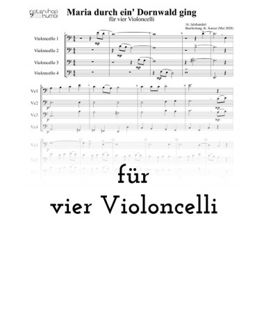 Maria durch ein' Dornwald ging