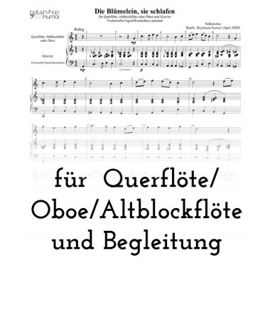 Die Blümelein, sie schlafen