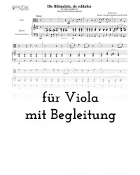 Die Blümelein, sie schlafen