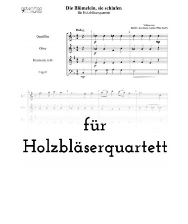 Die Blümelein, sie schlafen