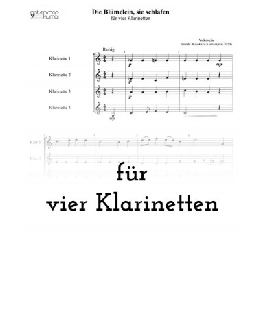 Die Blümelein, sie schlafen