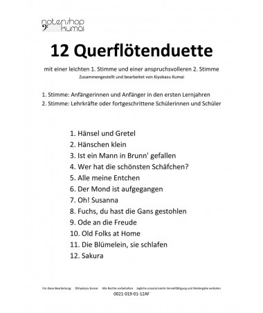 12 leichte Duette