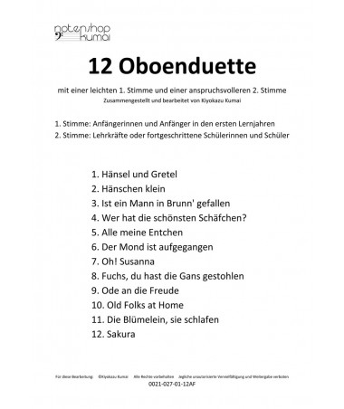 12 leichte Duette