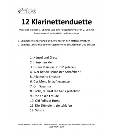 12 leichte Duette