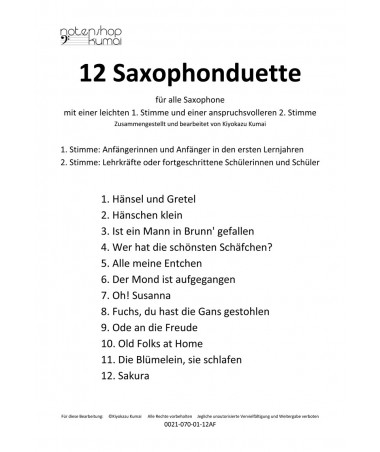 12 leichte Duette