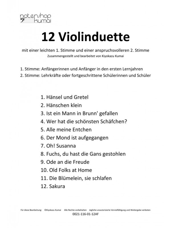 12 Violinduette