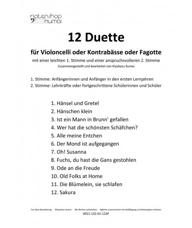 12 leichte Duette
