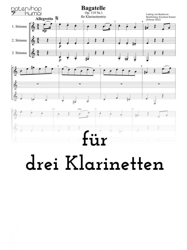 Beethoven Bagatelle op. 119/1