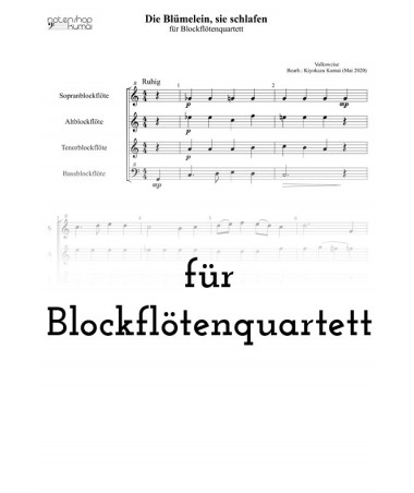 Die Blümelein, sie schlafen