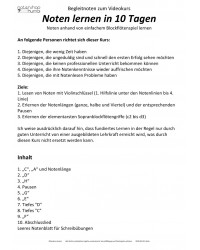 Noten lernen in 10 Tagen...